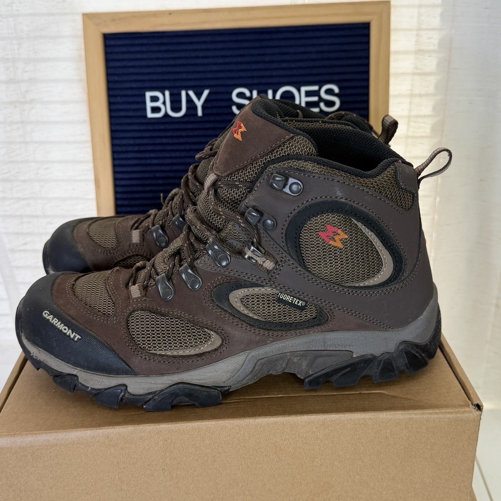 Garmont Zenith Mid GTX Hiking Boots Mens Size 8.5 Brown Gore-Tex GUC!